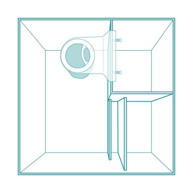 Aqpet Reef Kubic 50 marine cm50x50x50h - vasca in vetro extrachiaro con supporto e sump