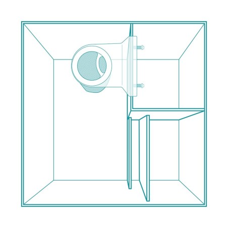 Aqpet Reef Kubic 50 marine cm50x50x50h - vasca in vetro extrachiaro con supporto e sump Aqpet Reef Kubic 50 marine cm50x50x50h - vasca in vetro extrachiaro con supporto e sump