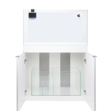 Aqpet Reef Aqua 90 Complete Marine cm90x50x50h - vasca in vetro extrachiaro con supporto e sump