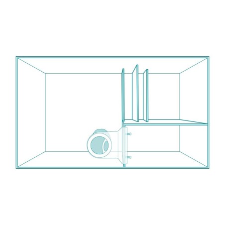 Aqpet Reef Aqua 90 Complete Marine cm90x50x50h - vasca in vetro extrachiaro con supporto e sump Aqpet Reef Aqua 90 Complete Marine cm90x50x50h - vasca in vetro extrachiaro con supporto e sump