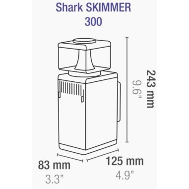 Sicce Shark Skimmer 300 - schiumatoio interno per acquari fino a 300 litri