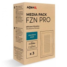 Aquael Media Pack FZN Pro Standard Wool 3pz - ricambio cartuccia ovatta per filtri FZN Pro