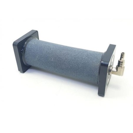 Diffusore d'ossigeno cilindrico con portagomma a gomito mm100x40h per acquari e laghetti