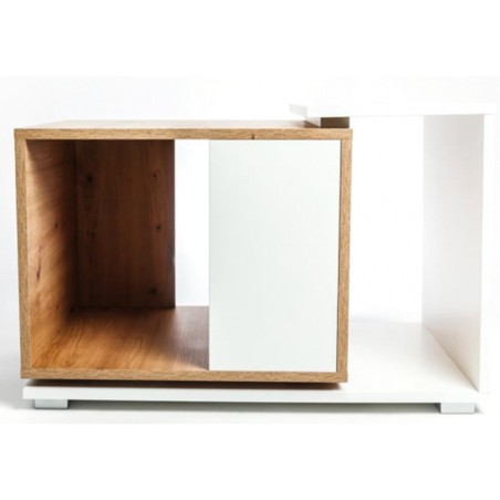 Diversa Cabinet Duo Forest White cm80x50x50h - supporto double face per High Terrarium
