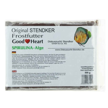 Stendker Good Heart Spirulina - Pastone Congelato per Discus