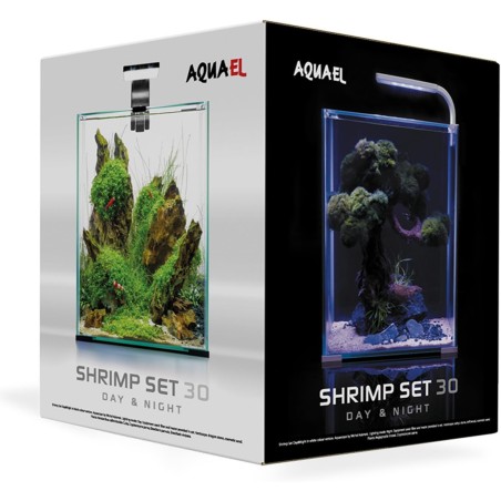 Aquael Shrimp Set Smart Day&Night 30 litri cm29x29x35h