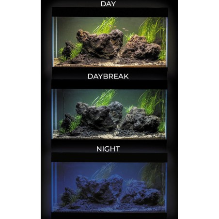 Aquael OptiSet 125 cm81x36x51h senza supporto - acquario in extrachiaro con illuminazione LED