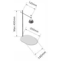 LedStar DOT II - lampada LED con supporto per nano terrari 2