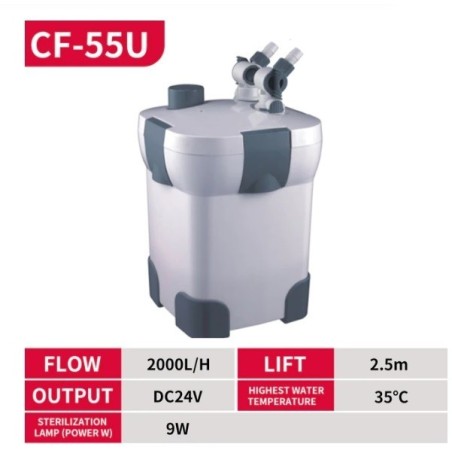 Jebao CF - filtro esterno con UV-C per acuqari