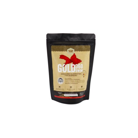 Nutramare Gold360 Swim Ø2,5mm 1000ml/400gr - mangime Premium in pellet galleggianti per pesci rossi da laghetto