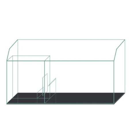 Blau Aquaristic Super Reef - acquario in vetro extrachiaro completo di sump, supporto e sistema di tracimazione
