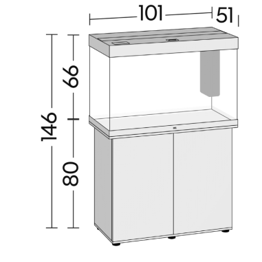 Juwel Rio 290 Supporto 290SBX 101x51x80h