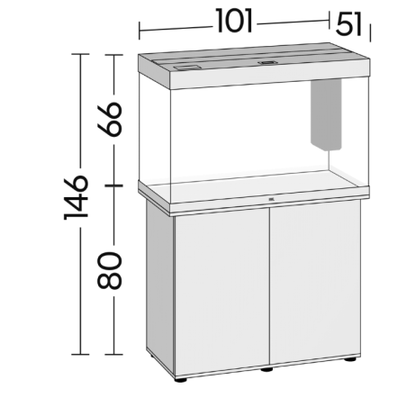 Juwel Rio 290 Supporto 290SBX 101x51x80h