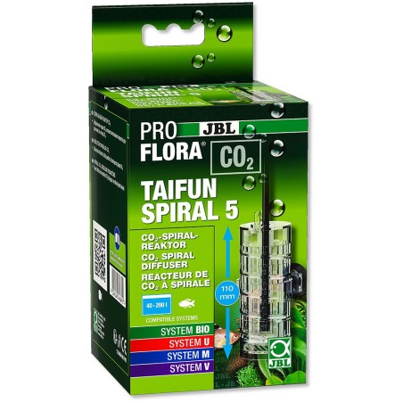 JBL CO2 Proflora Taifun Spiral 5 - Diffusore di CO2 per Acquari Fino a 200 Litri