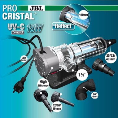 JBL ProCristal UV-C Compact Plus - sterilizzatore per acquari