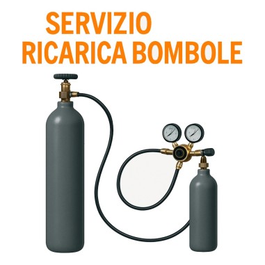 Servizio Ritiro + Ricarica Bombola Co2 da 2kg
