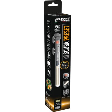 Sicce Scuba Preset 50w - riscaldatore pre-impostato a 25°C