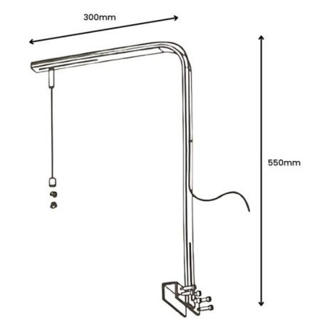 LedStar Hanging Kit Stand - supporto kit di sospensione per plafoniere Serie J, Z, S e X