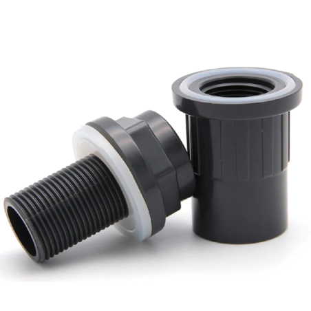 Aquariumline Attacco Serbatoio Bulkhead colore bianco ad incollaggio Ø50mm