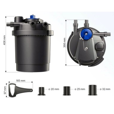 SunSun CPA-2500 - filtro pressurizzato con UV e...