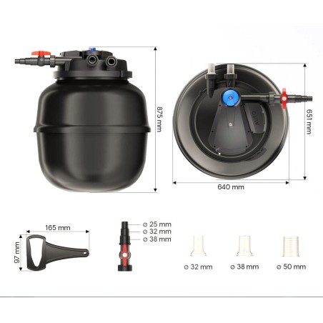 SunSun CPA-50000 - filtro pressurizzato con UV e pulizia automatica per laghetti fino a 80000L