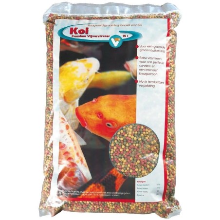 Velda VT 3-Colour Pellet Premium sacco da 15L - mangime per tutte le specie di pesci da laghetto