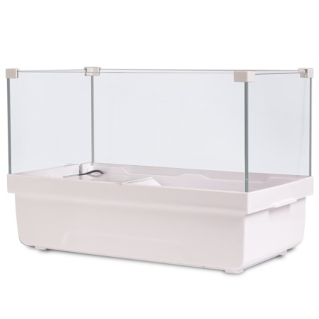 SunSun FG-4CF - tartarughiera in vetro con isolotto e filtro interno cm41×23×26h