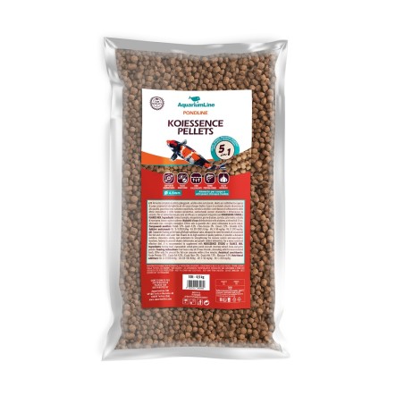 AquariumLine Koiessence Pellets sacco da 10L/4,5kg - alimento base in pellet 4,5mm per Carpe e pesci da laghetto