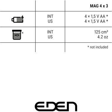 Eden MAG 4x3 - Mangiatoia automatica