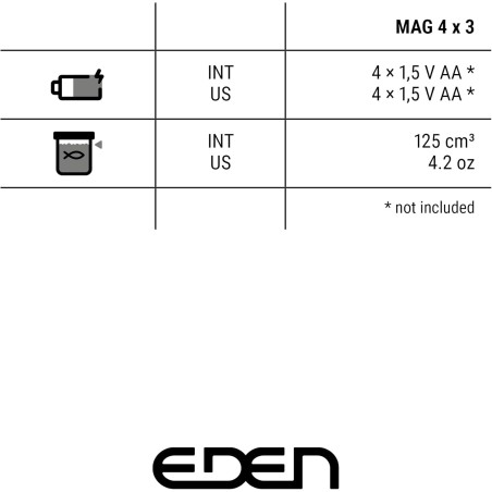 Eden MAG 4x3 - Mangiatoia automatica