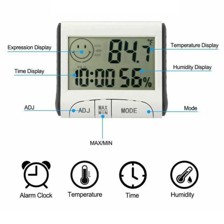 Ista Digital Alarm Thermometer - termometro con igrometro per acquari e terrari