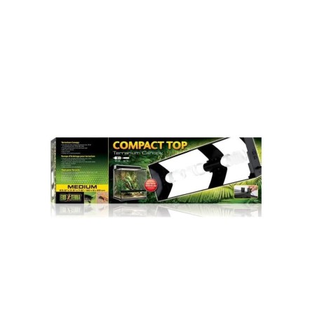 ExoTerra Compact Top Medium - Plafoniera per terrari ExoTerra Natural e Screen Terrarium Medium