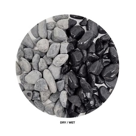 Wio Black Venom Gravel Mix 5kg - ciottoli grigio scuro 8 a 40mm
