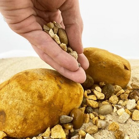 Wio Yellow Chip Accent 750g - pietre gialle in miniatura da 0,3 a 30mm