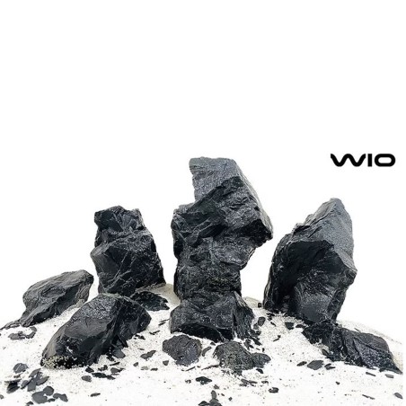 Wio Black Venom Stone Mega KIT 21kg - roccia nero brillante da 5 a 30 cm