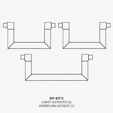 WaterBox DIY Kit C (2 lightings + 1 overflow)...