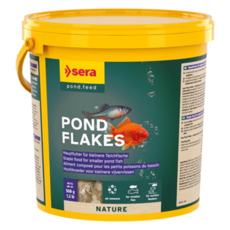 Sera Nature Pond Flakes - Mangime in Fiocchi per Pesci da Laghetto