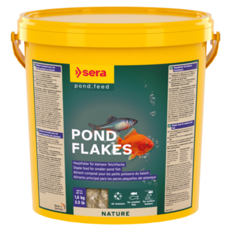 Sera Nature Pond Flakes - Mangime in Fiocchi per Pesci da Laghetto
