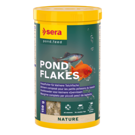 Sera Nature Pond Flakes - Mangime in Fiocchi per Pesci da Laghetto