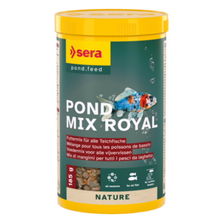 Sera Pond Mix Royal 1000ml/185gr - Miscela di Mangimi per Pesci da Laghetto