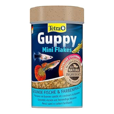 Tetra Guppy Mini Flakes - colori splendenti