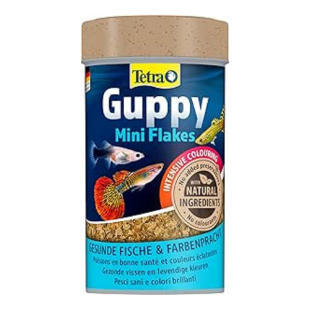 Tetra Guppy Mini Flakes - colori splendenti