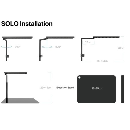 Micmol – Extension Stand SL-1 (35x25) - Adatto per le plafoniere MICMOL SOLO