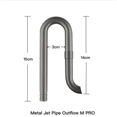 Chihiros Metal Jet Pipe Outflow M PRO - kit di mandata in... 2