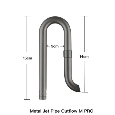 Chihiros Metal Jet Pipe Outflow M PRO - kit di...