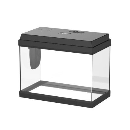 Aqpet Simply LED 30 nero - acquario cm39x22x30h completo di filtro e illuminazione