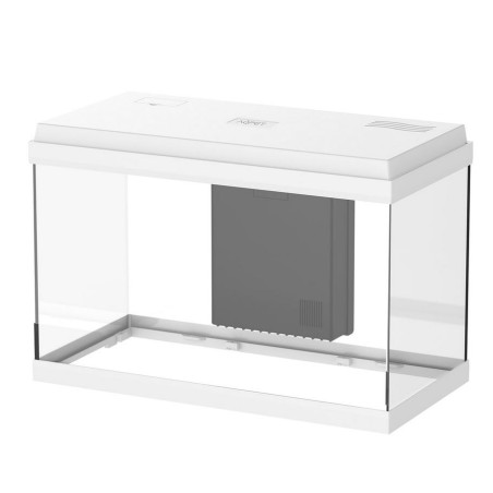 Aqpet Simply LED 60 bianco - acquario cm60x30x39h completo di filtro, illuminazione e riscaldatore