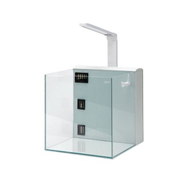Aqpet Kubic 30 Rear Bianco - vasca in vetro...