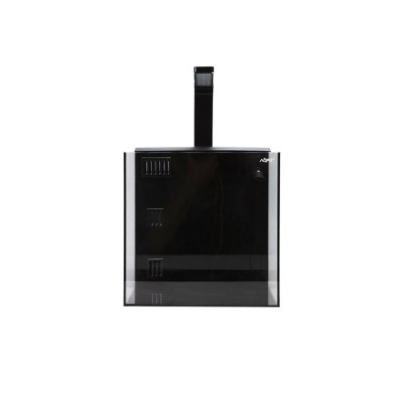Aqpet Kubic 50 Rear Nero - vasca in vetro extrachiaro cm50×50×50h con filtro posteriore