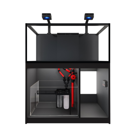 Red Sea REEFER Deluxe 425 G3 nero cm 120x65x60h - 2xReefLed 115 a braccio, con sump, supporto e sistema di rabbocco